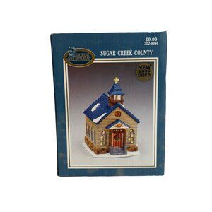 Dickens Collectables Sugar Creek County Church 1995 Christmas Village 302-9394